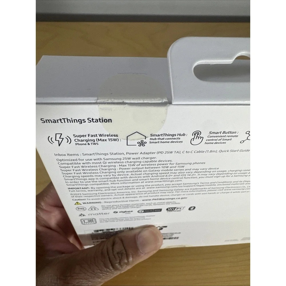 Samsung SmartThings Station Wireless Charger Smart Home Hub Black New